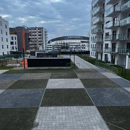 Apartament Z Widokiem Na Stadion Styl Industrialny Jedyny Taki Check In 24 H Poznan Exterior foto